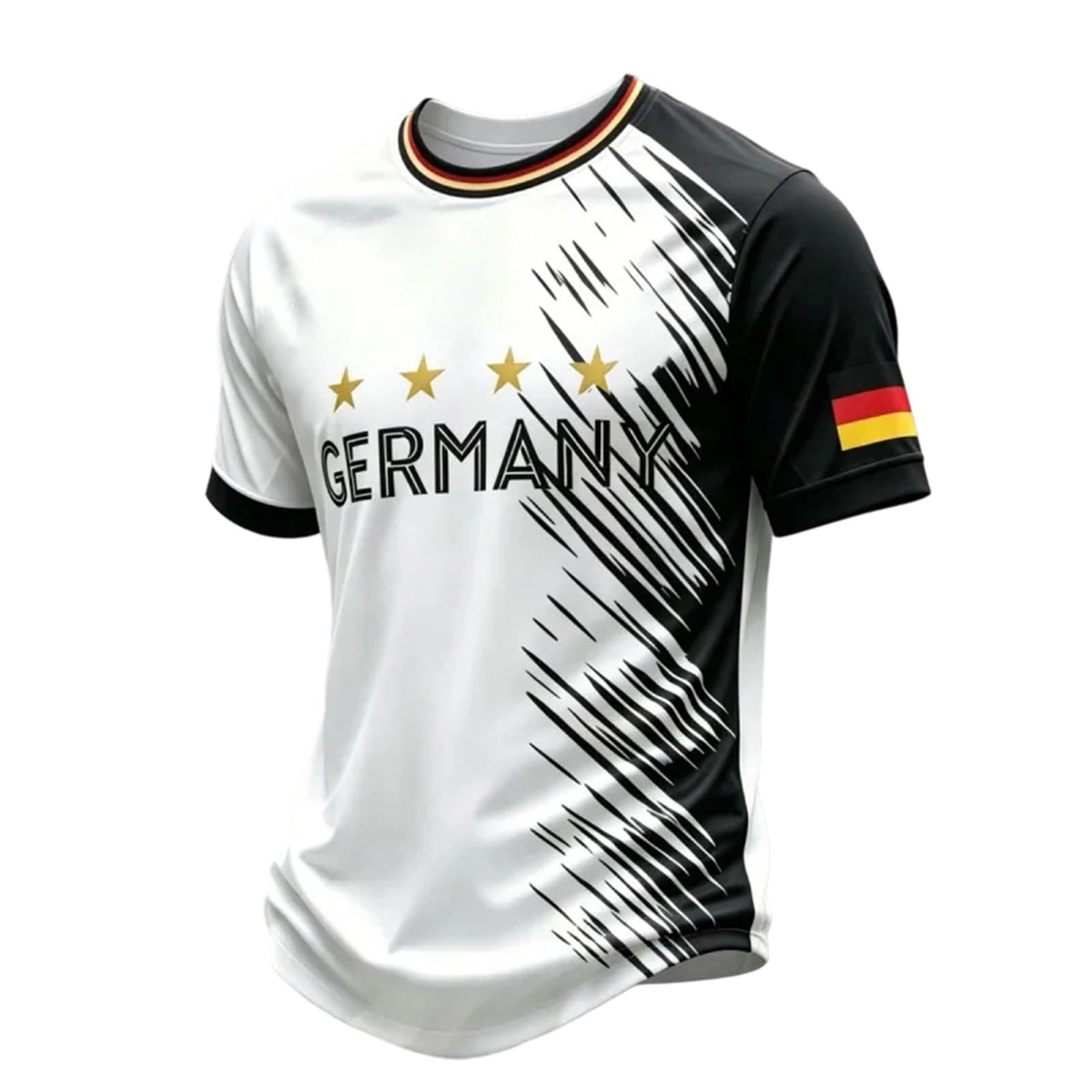 Camisetas Futbol Hombre,Germany Graphic Short Sleeve tee For – Classic Crew Neck T Shirt with Football Print