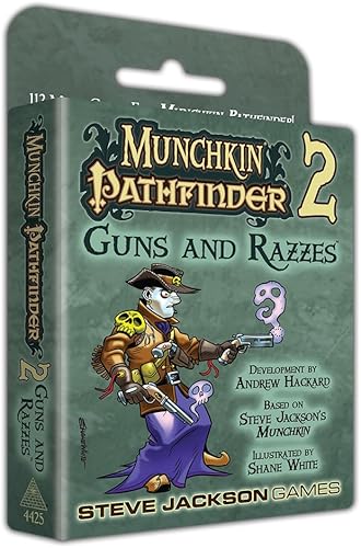 Steve Jackson Games Munchkin Pathfinder 2 - Juego de cartas de armas y razzes (expansión) 112 cartas Juego de cartas para adultos, niños y familia