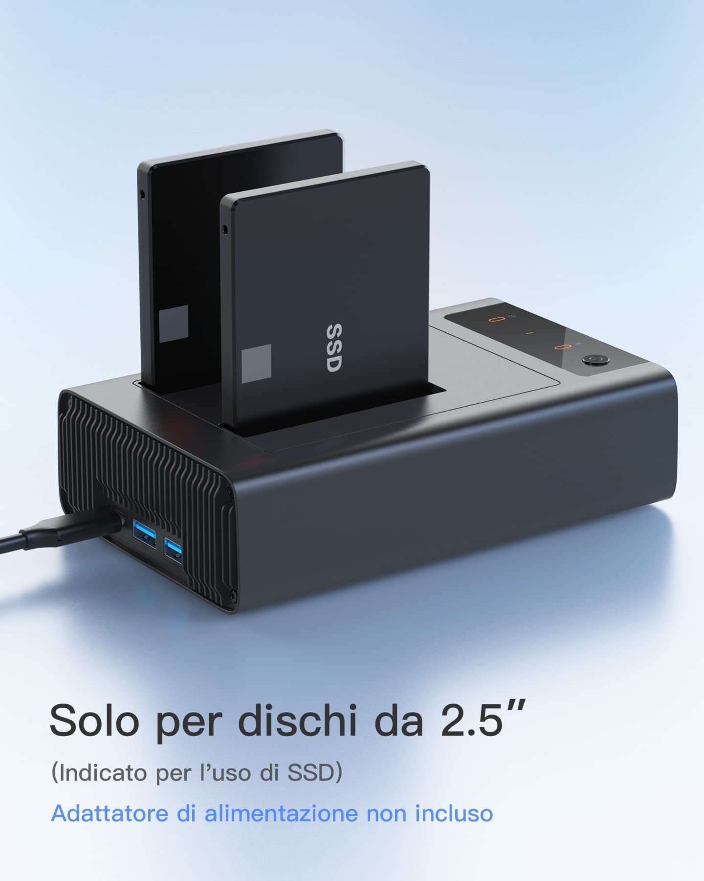 Inateck FD2025 Box per SSD/SATA con software di clonazione - Dettaglio