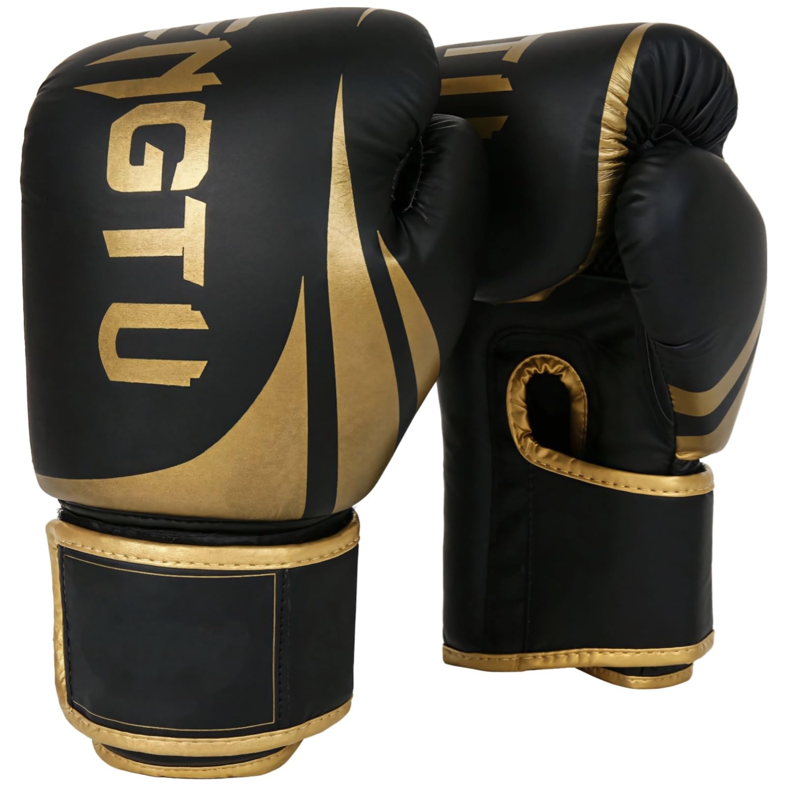 Guanti da allenamento elastici da 453,6 g per adulti, in schiuma imbottita con guanti da palestra in poliuretano resistente agli strappi, guanti da boxe professionali in pelle, adatti a 9,8