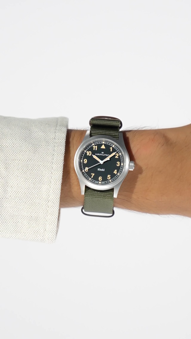 Amazon.co.jp: 【正規輸入品】ハミルトン HAMILTON 腕時計 カーキ
