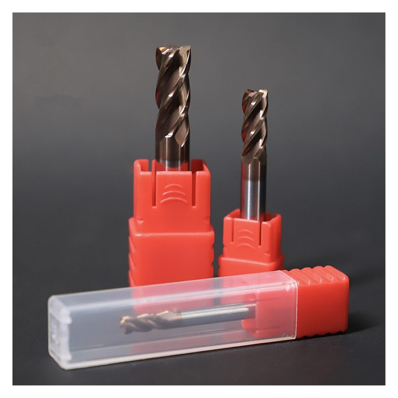 1 Uds. Fresa de corte acero tungsteno HRC60 4 herramientas Metal carburo aleación flauta 6mm 8mm 10mm 12mm 14mm 16mm(20x20Dx200L)