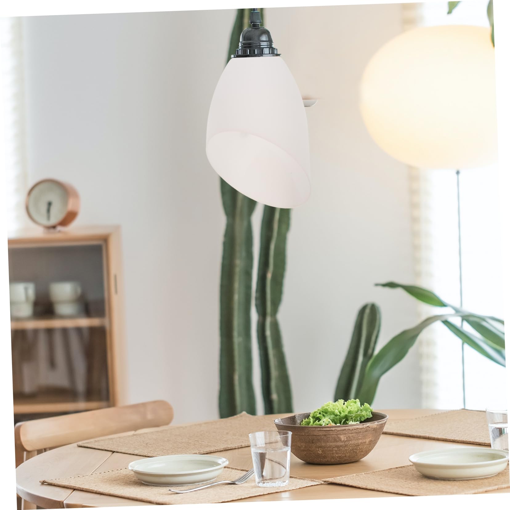 IWOWHERO Horseshoe Lamp Shades 4pcs Plastic Lamp Modern Lampshade Chandelier Shade Soft Light for Decor