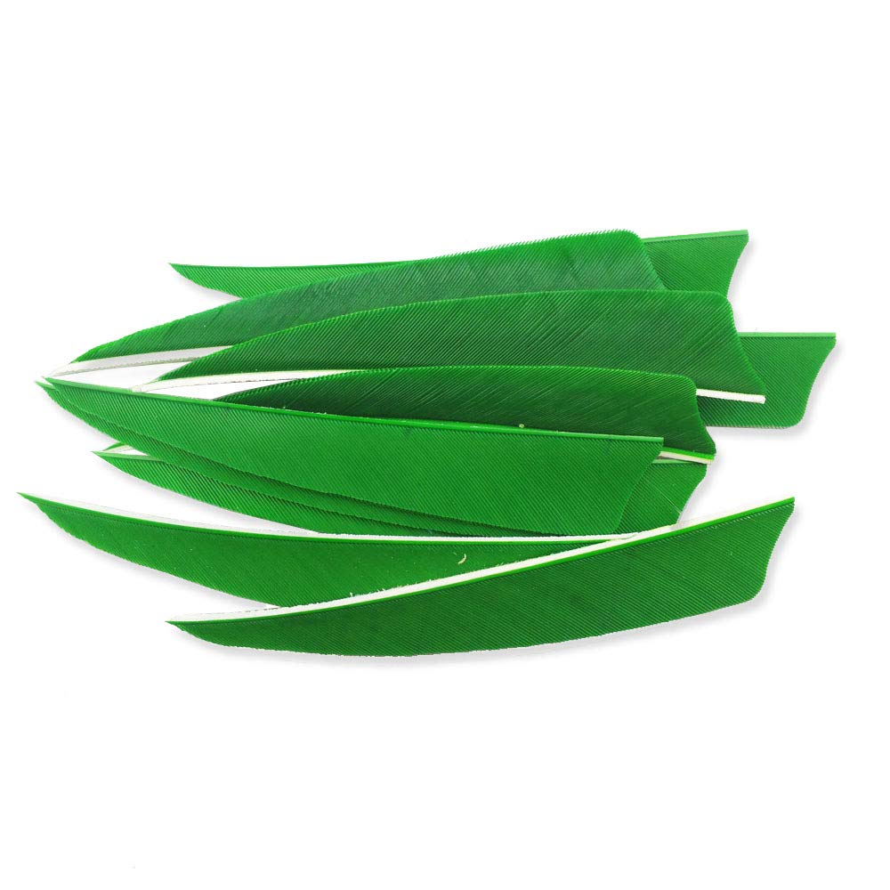 SHARROW 50pcs Piume di Freccia di Tiro con L'Arco 4 Pollici Piume Naturali Fletching Fletches Piume di Tacchino