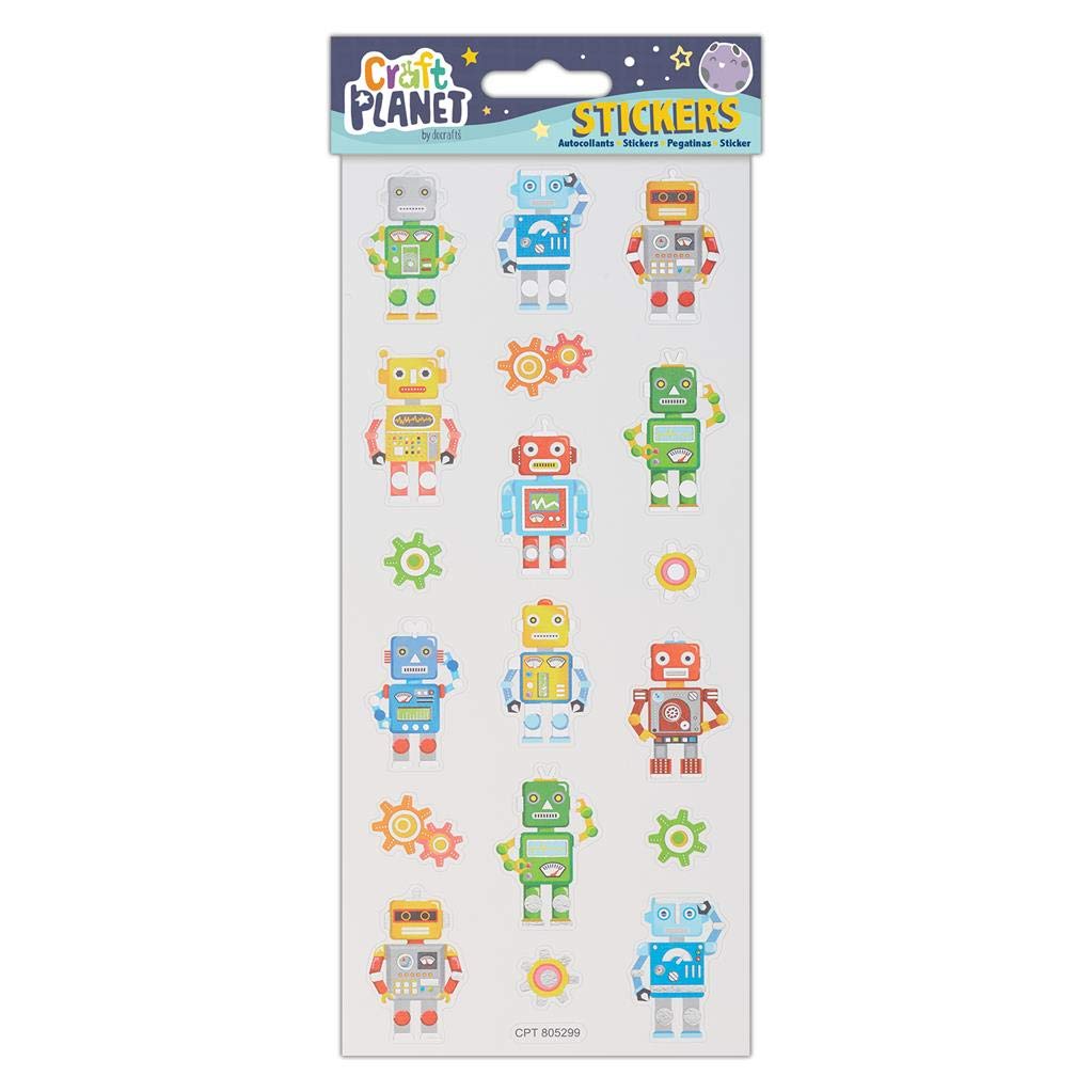 Craft Planet Assorted Stickers, Multi-Colour, One Size