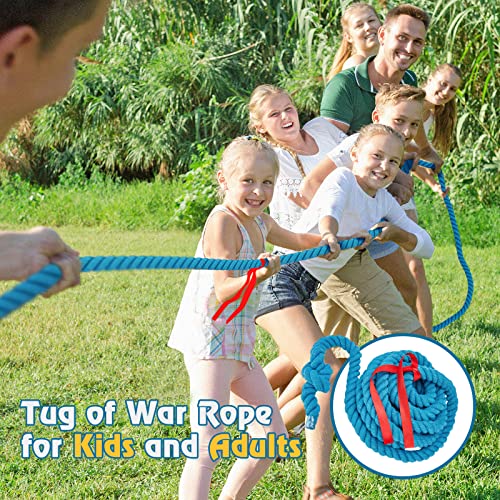 Redllo 20Ft Tug Of War Rope For Kids And Adults,Outdoor Games Field Day Family Reunion Birthday Party Games, Summer Outside Yard Backyard Lawn Games, Camping Picnic Carnival Games,Team Building #TOP2