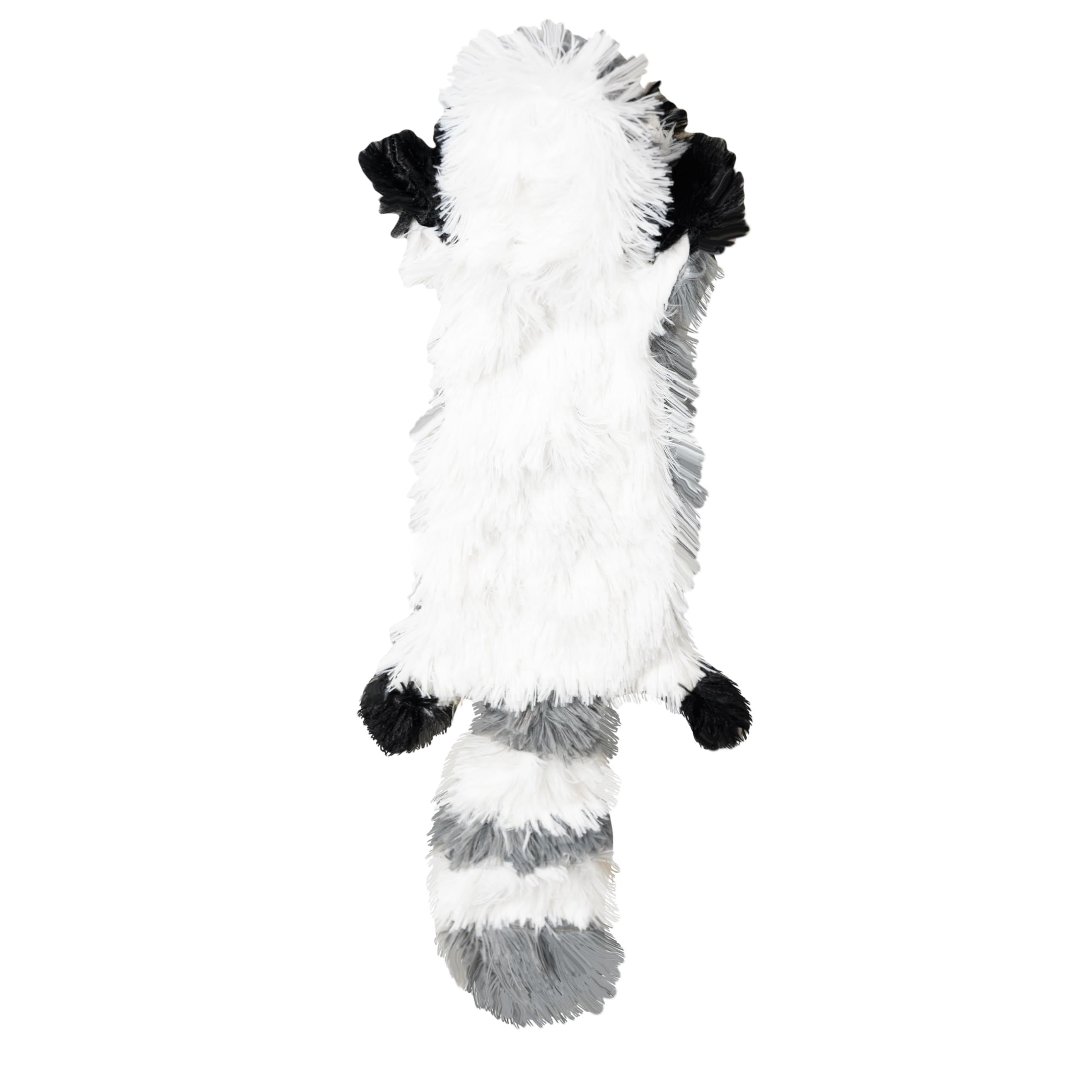 FGA MARKETPLACE Plüsch-Hundespielzeug, ohne Füllung, kein Quietschen, lustiger Stil, wird dein Haustier stundenlang unterhalten, empfohlen für kleine und mittelgroße Hunde, 53,3 cm lang, Waschbär