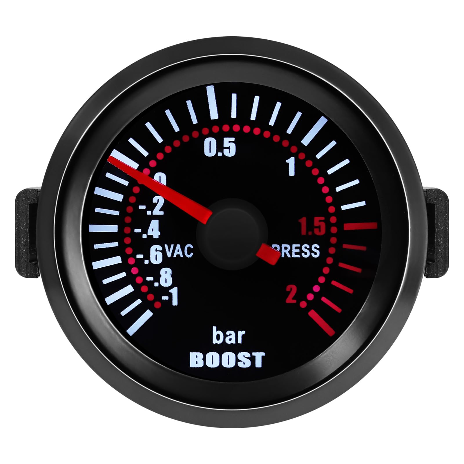 2" 52mm Bar LED Light Boost Meter Zeiger Kit Druck Turbo Ladedruckanzeige Meter DC 12V Digital Turbo Boost Messgerät Universal