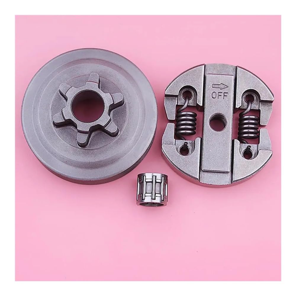 Kit de cojinete de Agujas for Tambor de piñón de Embrague de 3/8" y 6T, Compatible con Motosierra de Gasolina de 2500 y 25 CC.