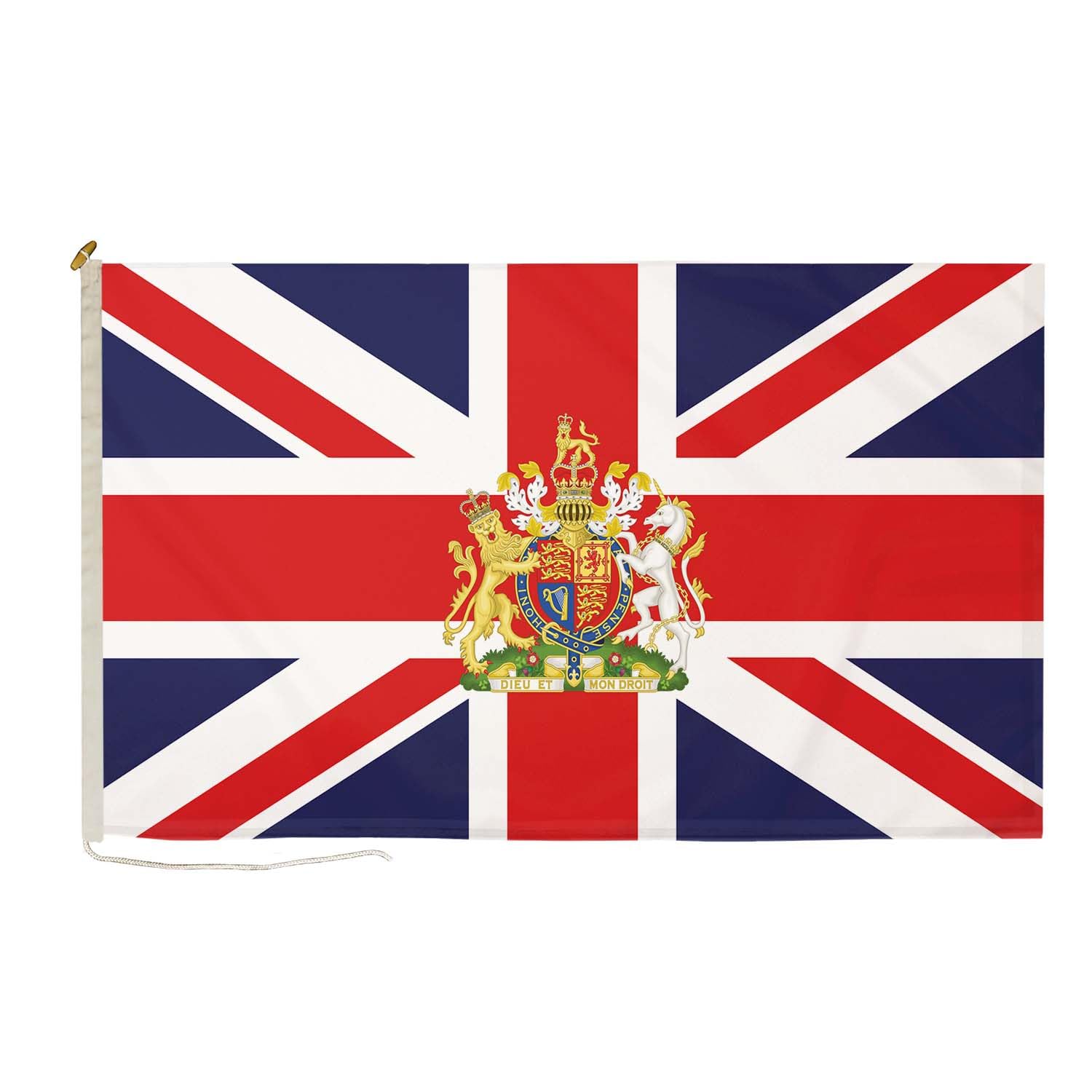 DuraFlag Union Jack Crest Small Courtesy 20x12" Rope and Toggled Premium Quality 50x30cm Flag