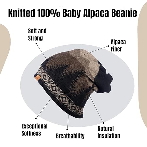 Miniatura 7 de Baby Alpaca Wool Winter Hat, Soft Wool Head Warmer, Stylish Neck Buff Beanie, Unisex Winter Beanie Daily Hat, Gift for her, Warm Thick Knitted Neck