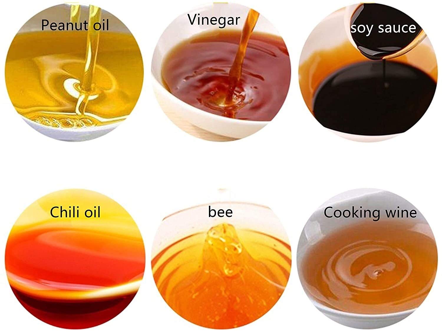 Botella dispensadora de aceite de oliva a prueba de fugas para mesa de cerámica para salsa de soja o vinagre, vinagre, botella de aceite y vinagre de cocina
