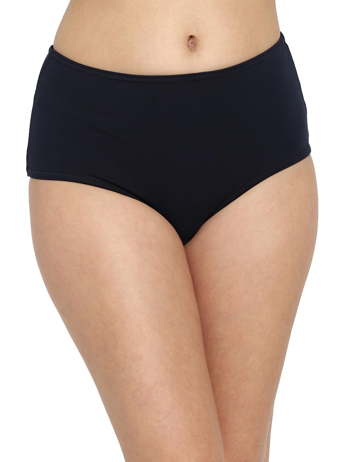 clovia Women's Cotton High Waist Hipster Panty in Blue-picture-18