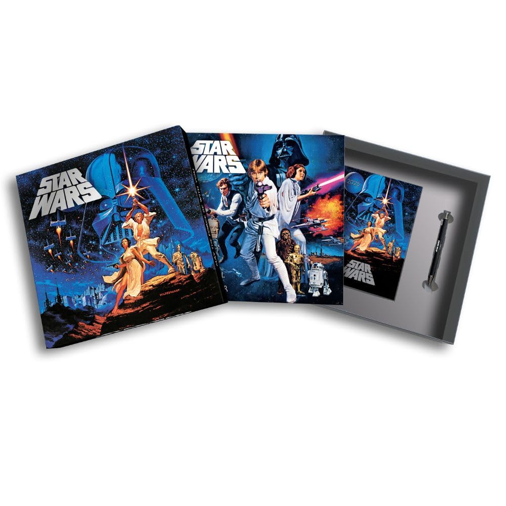 2025 Calendar Star Wars Classic Calendar, A5 Diary and Pen Gift Box Set Official Product