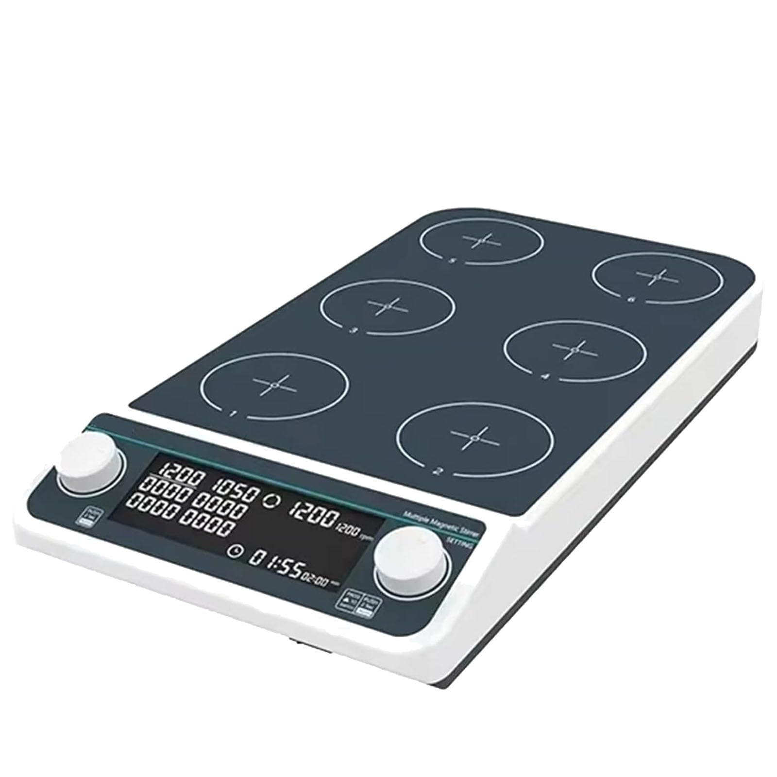 VILA SMO Lab Multi-position Magnetic Stirrer, Magnetic Stirrer With Led Display, With Sync/async Control, Led Display, 50-1500rpm Speed & Timer (1min-19h 59min), Stir Bar Included For Lab 6