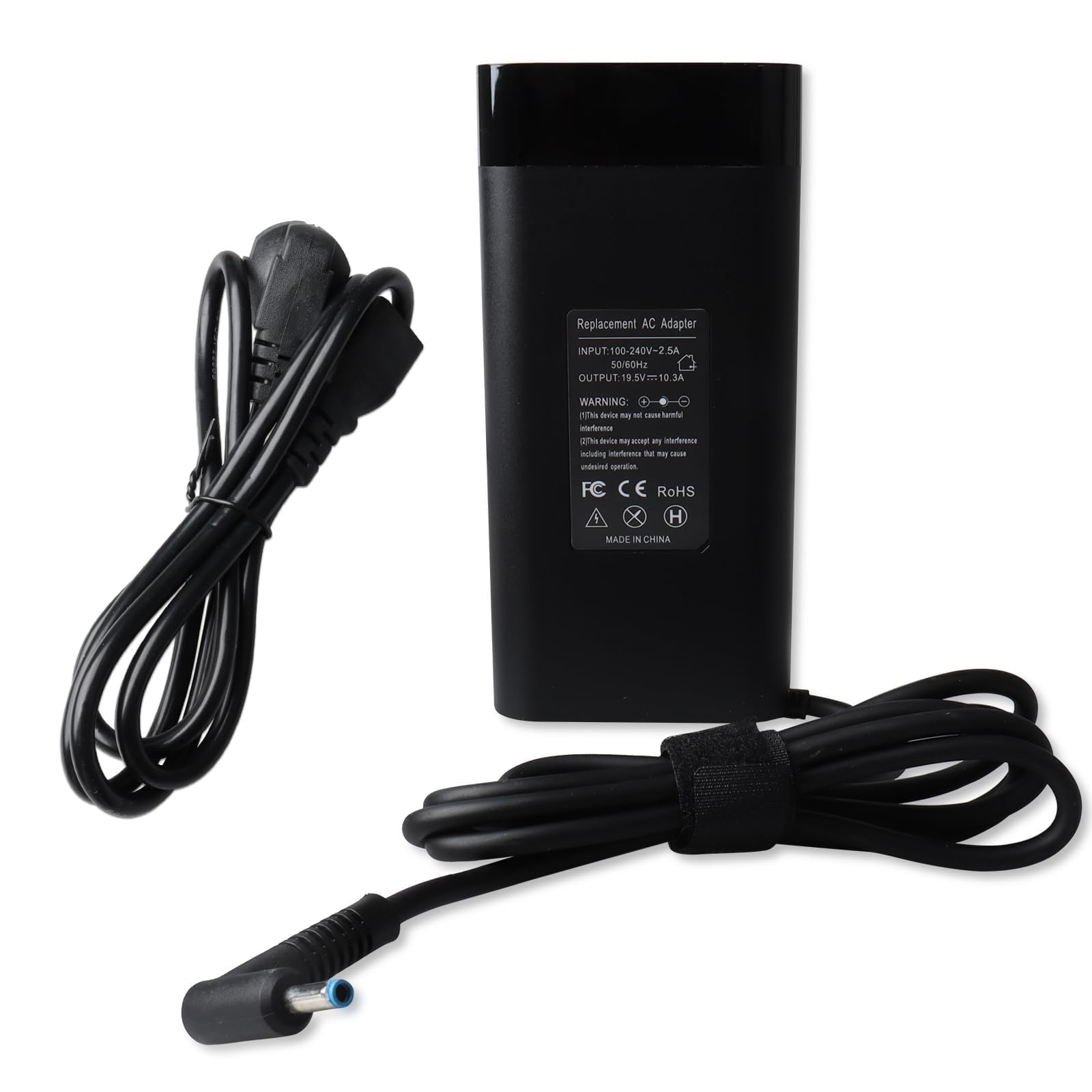 Caricabatterie per laptop MXJFYY 200W per HP Pavilion Gaming 15/1-7, Omen 15/1-7, Victus 1-5/16, Envy 15/2020 L00818-850, TPN-DA10, TPN-LA21, L73385-001, ADP-200HB B【4,5 * 3,0 mm】