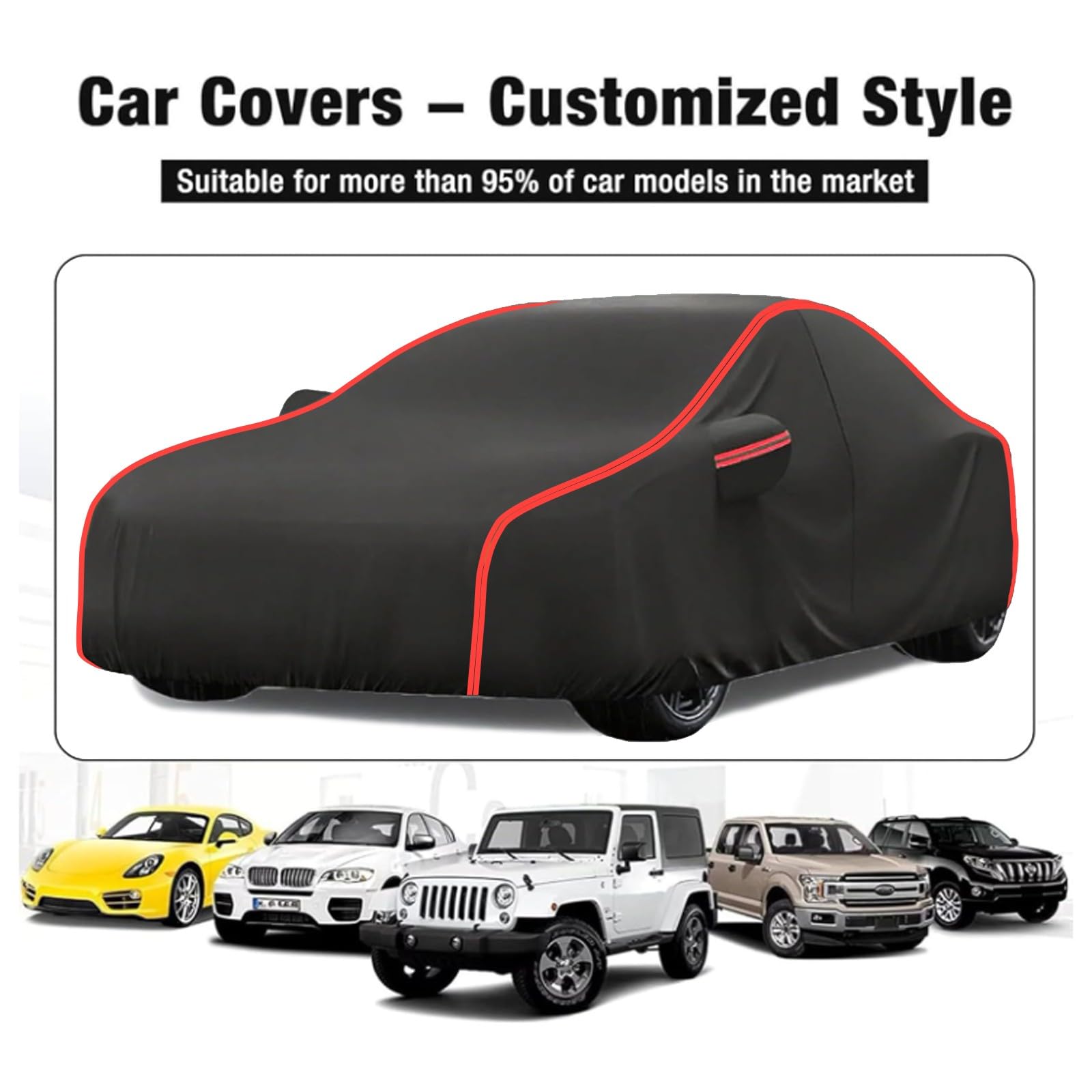 Bache Voiture Exterieur Anti-Grêle pour Opel Mokka (2020-2025), Housse Auto de Protection Etanche Respirante Été et Hiver Anti UV Sable Neige,Bâche Extérieur Grêle Coton épaissi