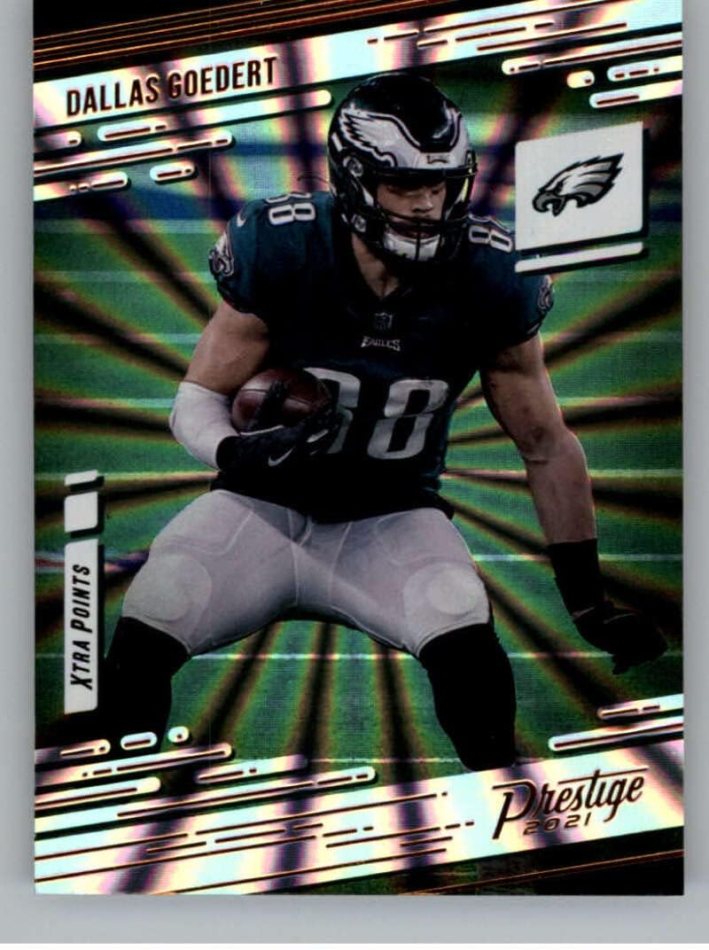 2021 Panini Prestige Xtra Points Sunburst #110 Dallas Goedert Philadelphia Eagles Official NFL Football Trading Card in Raw (NM or Better) Condition