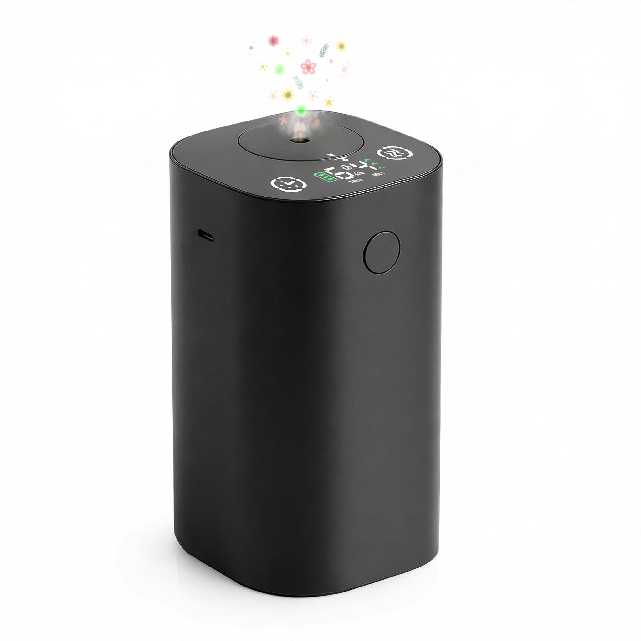 Photo 1 of ***RECOMEDED FOR PARTS/ LEAKS*** Waterless Essential Oil Diffuser, Rechargeable Cordless Scent Diffuser Machine, 20mL (0.7oz) Capacity, 4 Mist Levels & 4 Countdown Timers, Cup Holder Car Diffuser for Home Bedroom Office, Black