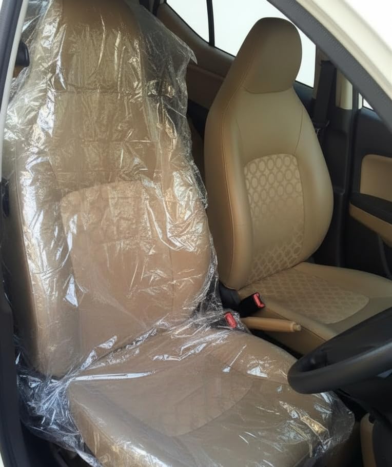 Image of Arihant Polyurethane Impex Ai-02 (20Pcs) Universal Transparent Front Seat Covers For Car