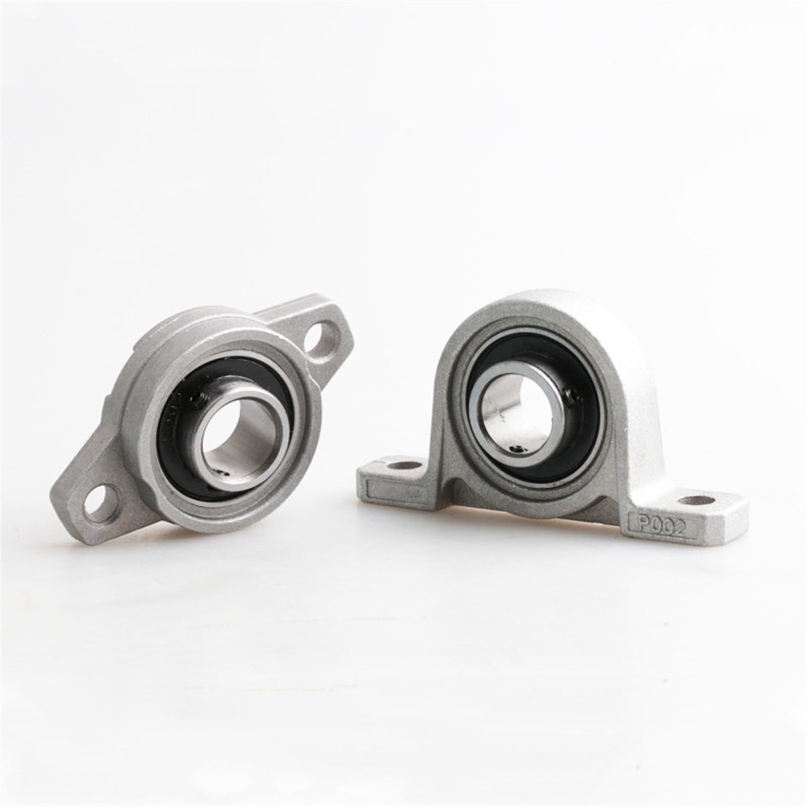 Cojinetes de aleación de zinc con soporte, 1 rodamiento de aleación de zinc con carcasa, soporte de eje lineal con orificio interior de 8 mm a 30 mm.(Kp000 10mm)