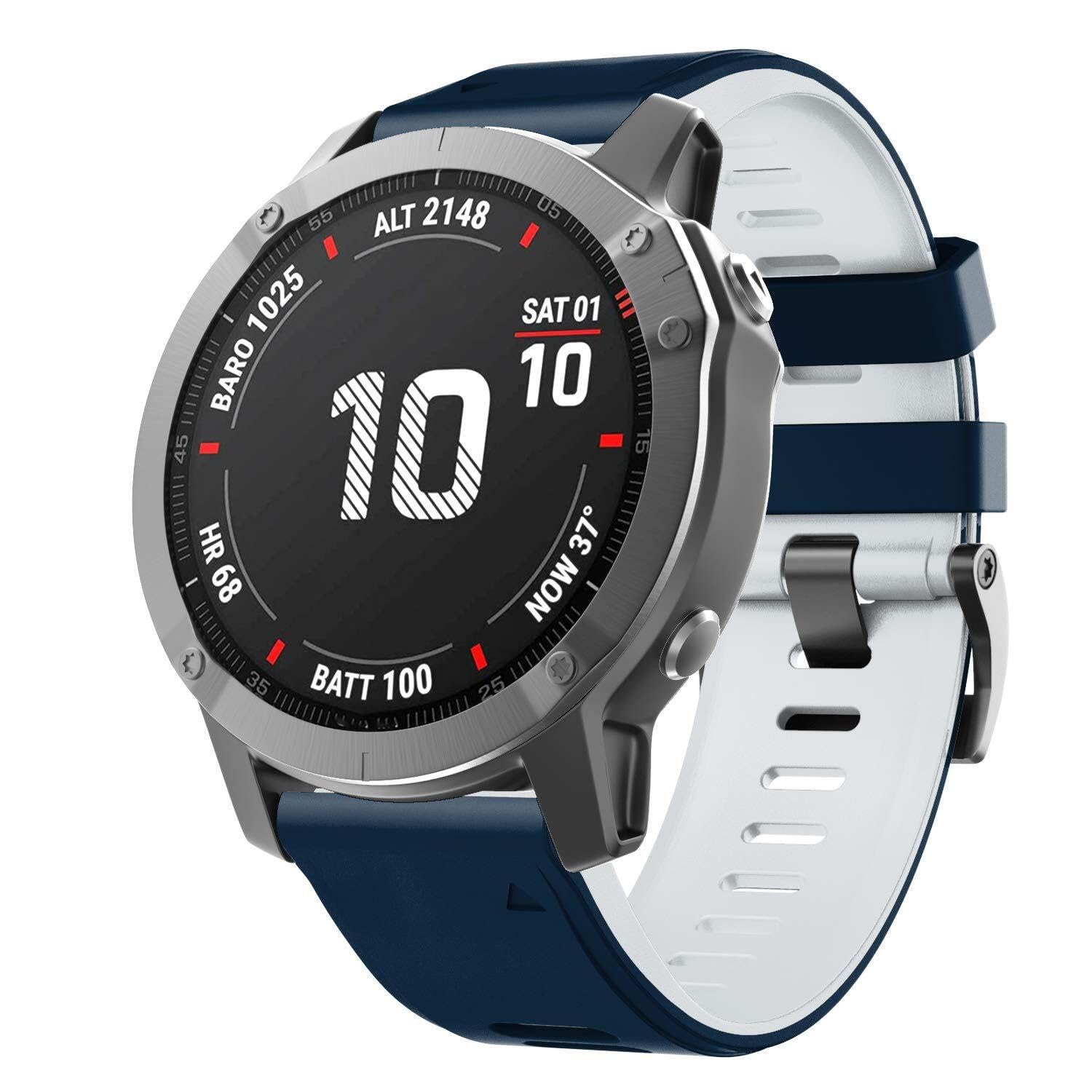 Paski do smartwatcha 22 mm do zegarków Fenix 8, silikonowy sportowy pasek do zegarka Fenix 5/5 Plus/Fenix 6/Fenix 6 Pro/Fenix 7