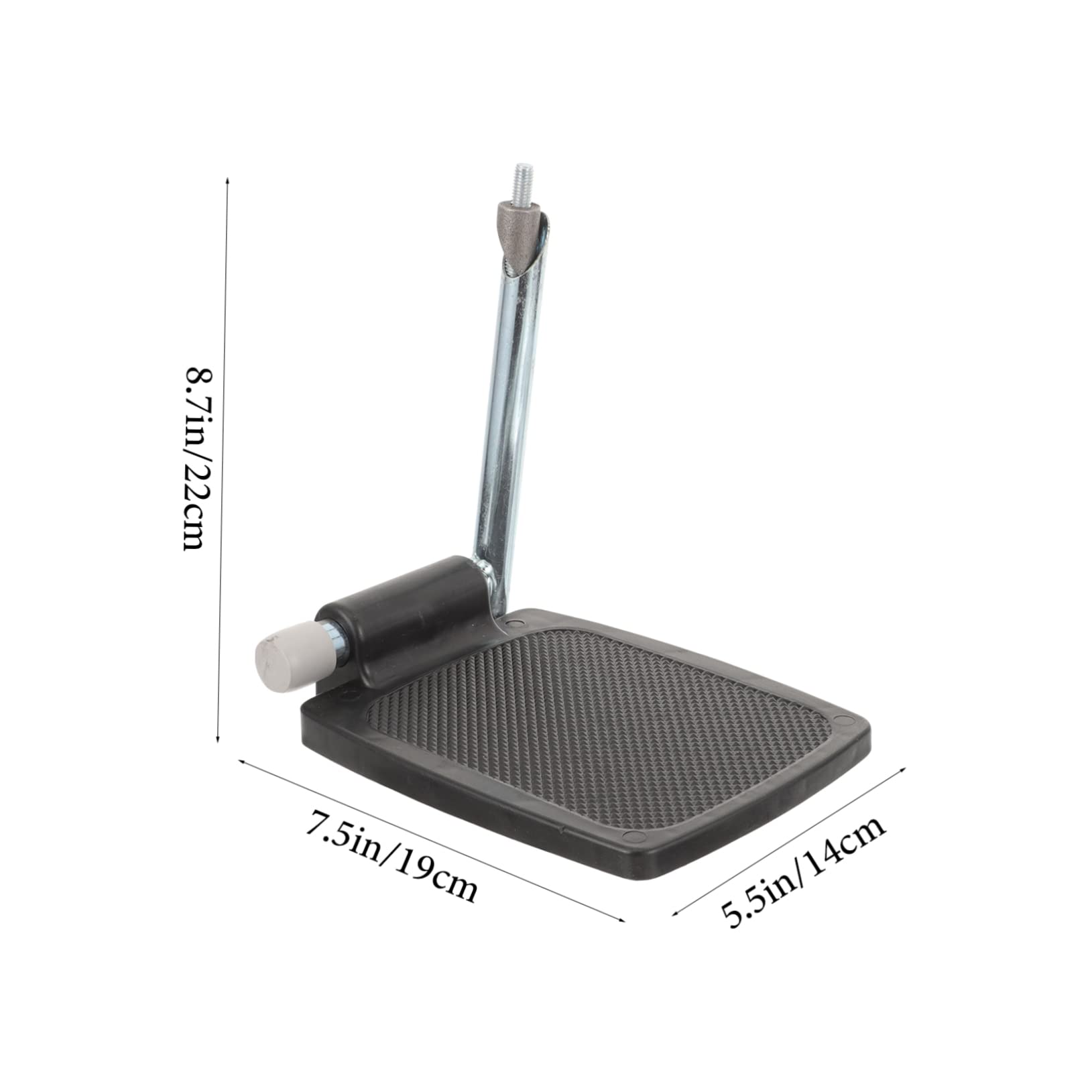 CALLARON Reposapiés para Silla de Ruedas 1 Par, Pedales Elevadores con Poste, Plástico Negro, Protección Antideslizante, Adaptación