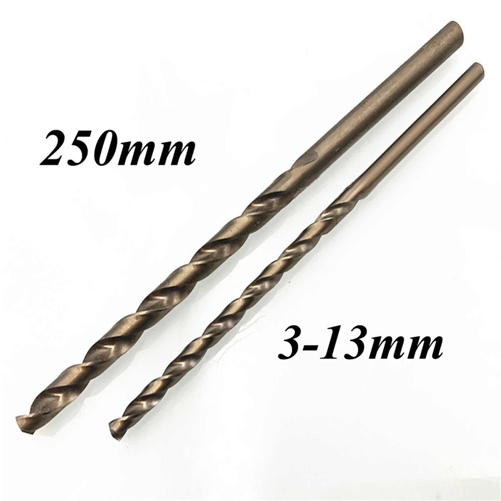 3.0mm-13mmx250mm Long Twist Drill Bits 1Pcs(Size:13mm 1pc)