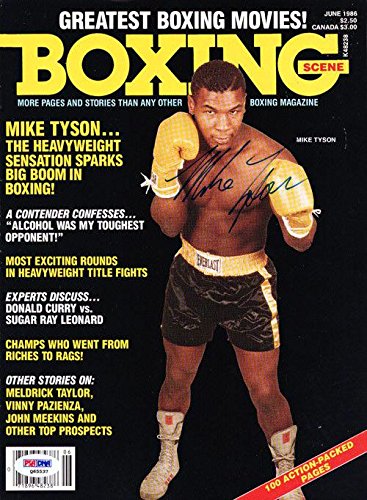 Mike Tyson Autographed Signed Boxing Scene Magazine Cover