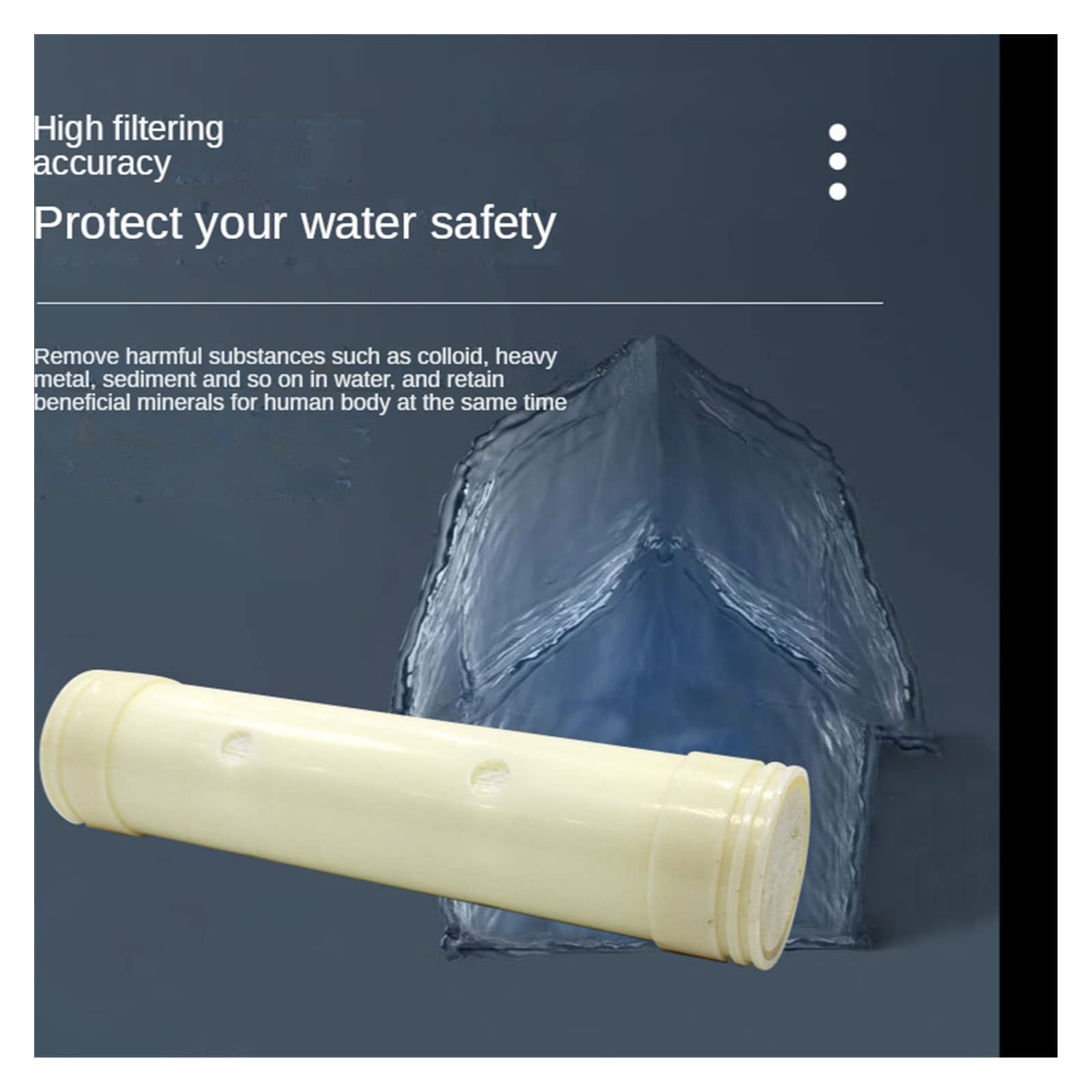 Membrana de ultrafiltración, filtro purificador agua fibra hueca, grifo, repuesto en el sabor del agua. Fácil instalación