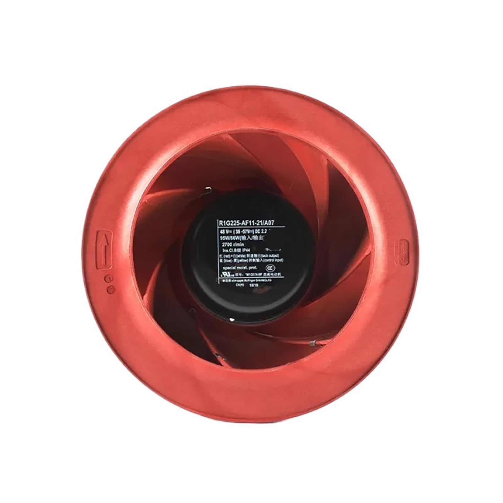 Ventilateur d'armoire R1G225-AF11-21 puissant de 95W pour dissiper la chaleur des circuits 48V