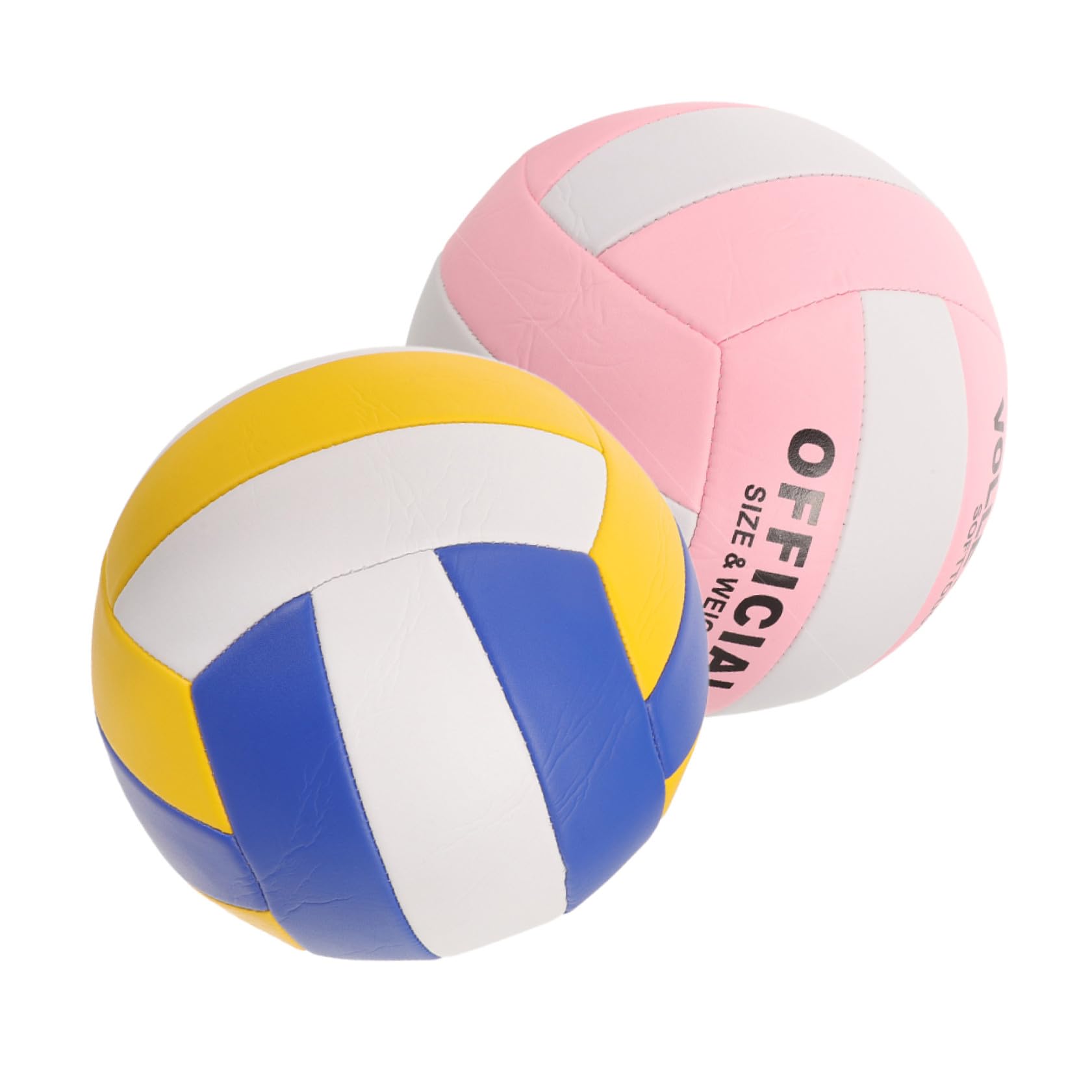 Pallavolo Morbida da Indoor in Pu, 2 Pezzi, Misura 5, per Allenamento e Partite Interne, Facile Controllo per Studenti
