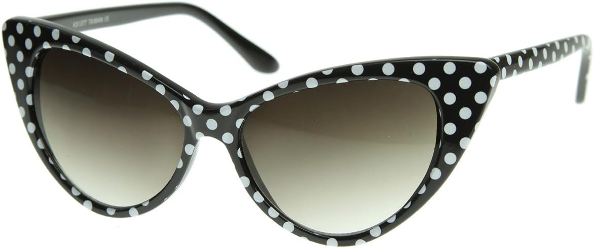 Women's Retro Oversized High Point Cat Eye Sunglasses 54mm
