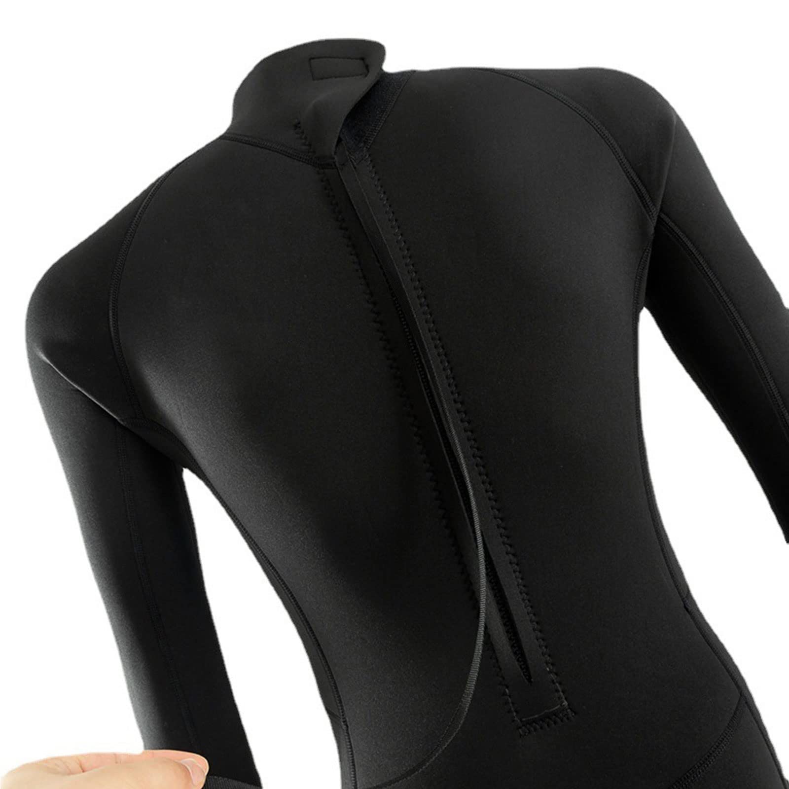 Wygwlg Muta Estiva da 3 mm da Uomo a Figura Intera, Muta da Sub per Nuoto da Surf Muta da Triathlon, Attrezzatura da Surf per Kayak da Nuoto (Color : Black, Size : M)