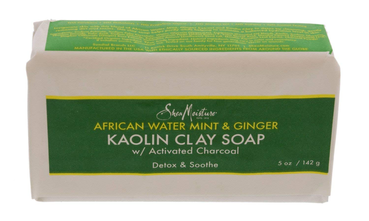 SheaMoisture Detox Body Wash for Dull Skin African Water Mint Ginger with  Shea Butter 5 oz