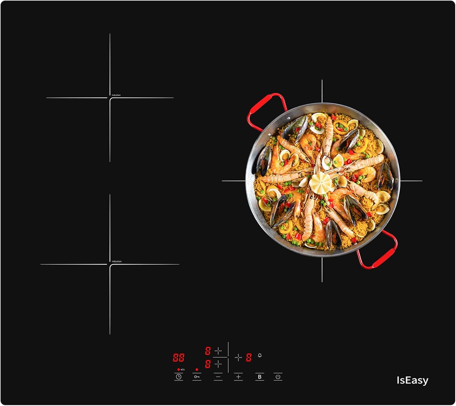 Piano cottura a induzione 6400W Piano cottura a induzione 6400W