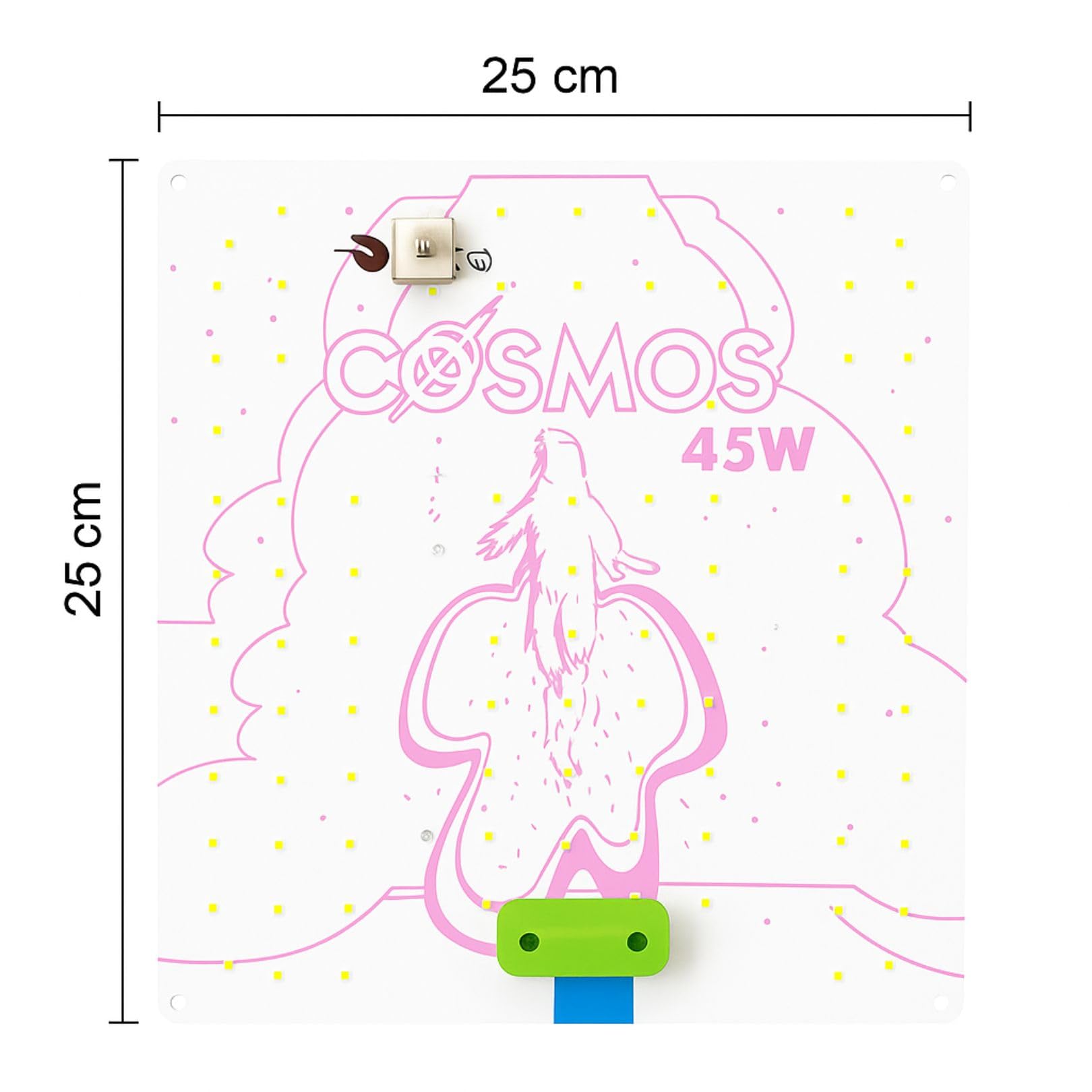 Weedness Mini Grow-Box Set LED Lampada Ventilazione 50x35x50 cm Tenda di Coltivazione Armadio di Coltivazione Piccola Coltivazione Interna
