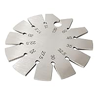 Vista 6 de 1 pieza de acero inoxidable calibre de ángulo de hacha de calibre de ángulo de cuchillo de forma redonda cuchillo buscador de ángulo hoja de 15-120