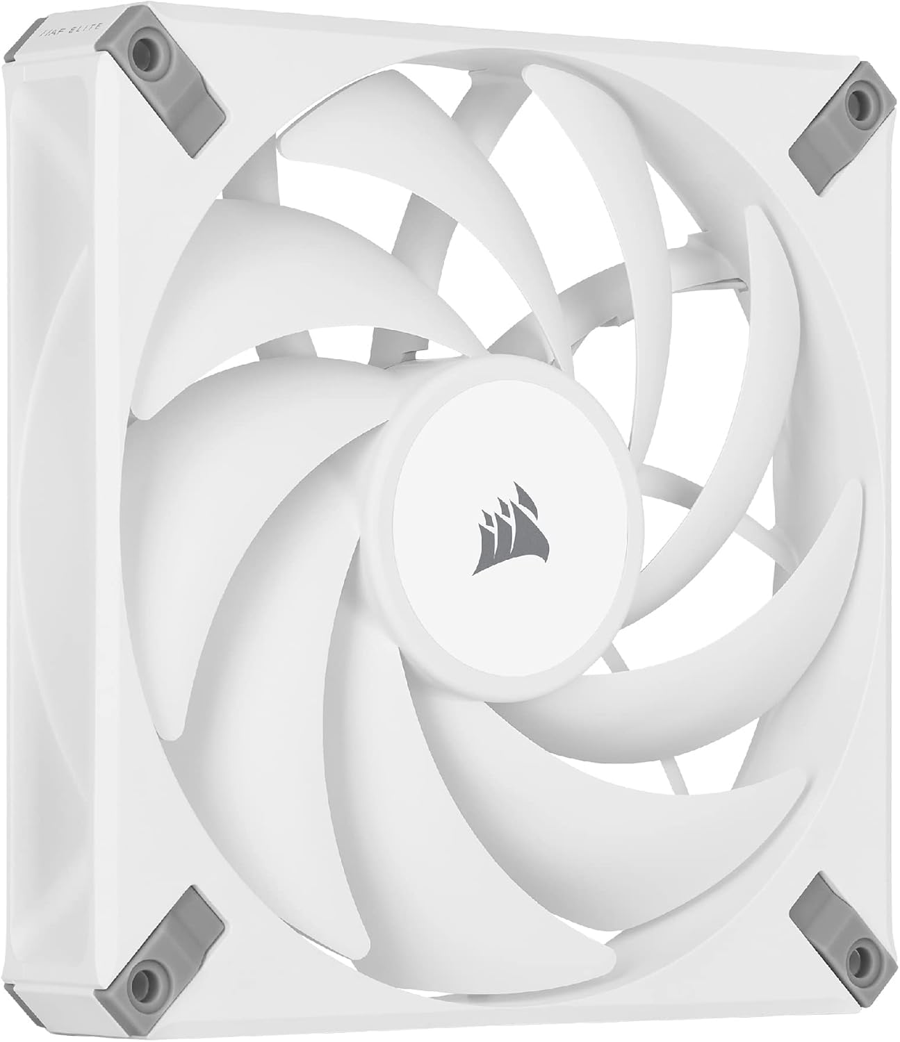 Corsair AF140 Elite 140 mm PWM Ventilador con Rodamiento Dinámico Líquido y Tecnología AirGuide (Compatibilidad con el Modo Zero RPM, Funciona a Velocidades 1.600 RPM) Paquete Simple - Blanco