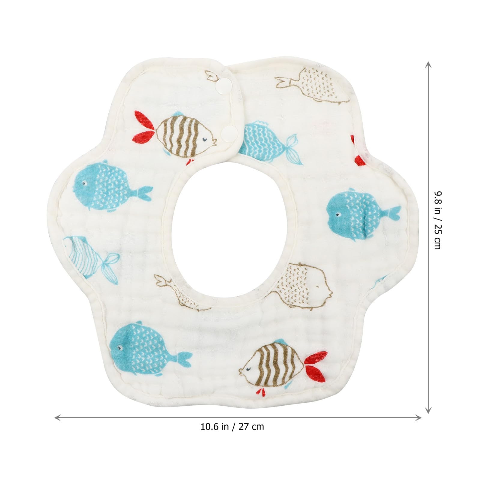 Baberos de Algodón Varios estilos 8 Piezas para Bebés y Niños Pequeños Ligeros y Protectores, Diseño Hebilla, Obsequio Adecuado para Nuevos Padres