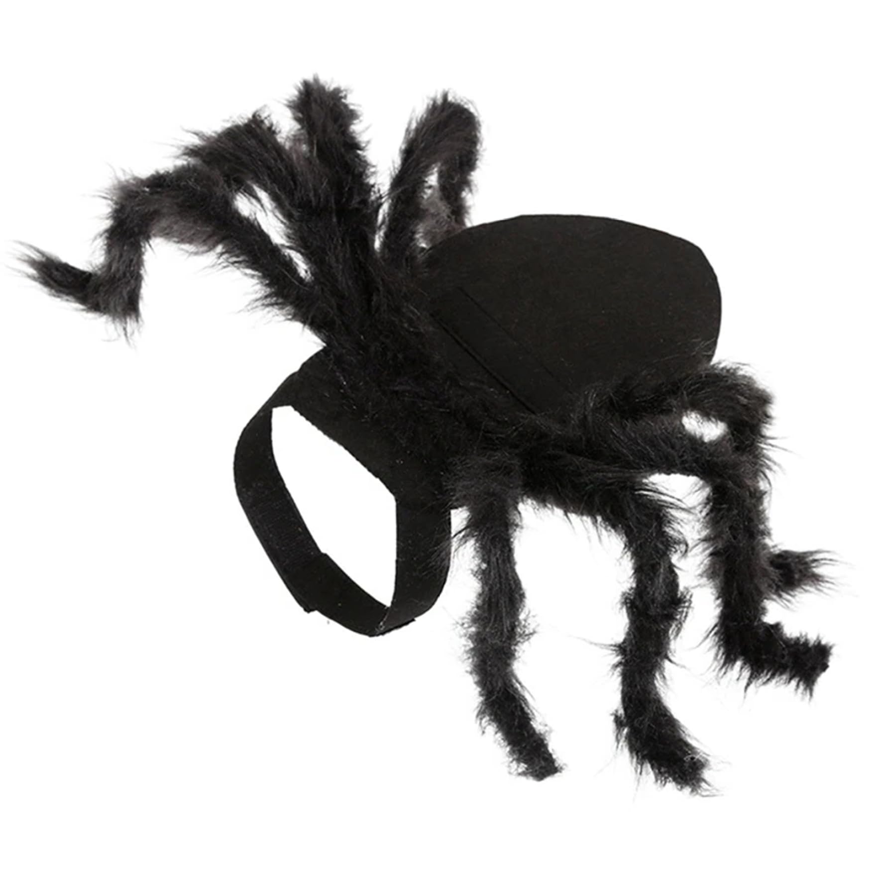 Spider Dog Costume|Dog Spider Costume, Furry Adjustable Fit, Black, Medium