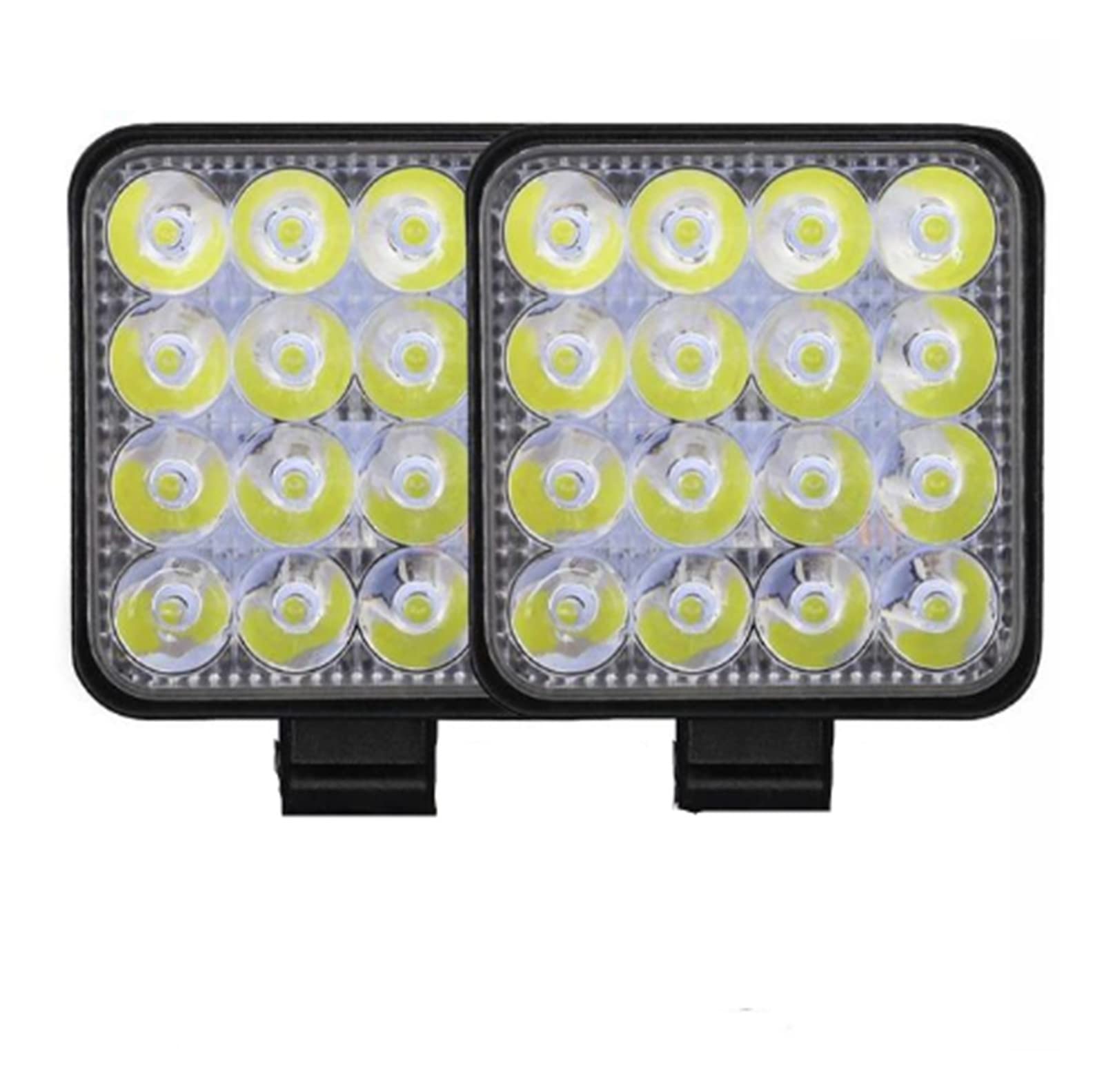 Blocchi luci antinebbia 2Pcs - Fendinebbia Luce Da Lavoro 48W Faro 9/30V Luci Di Guida Notturna Per SUV Truck Offroad