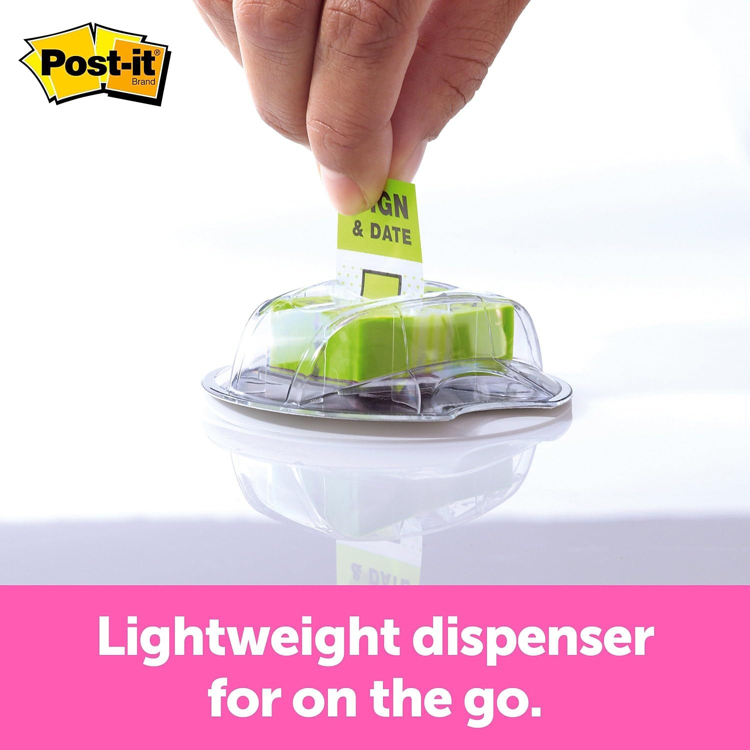 Post It Flags 1 In. X 1.7 In. 1 Dispenser 200 FlagsDispenser Yellow - View #2