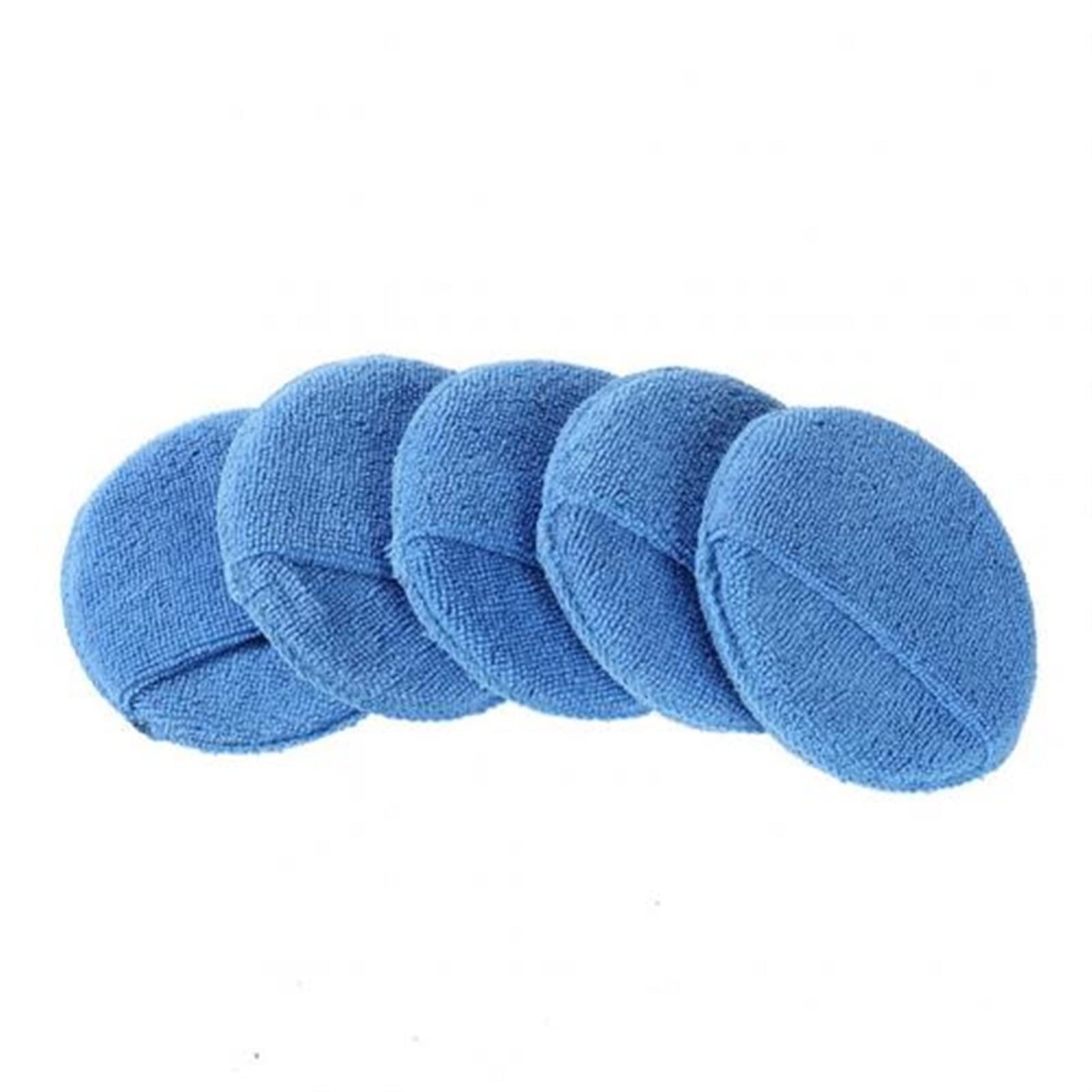 5 Pz 5 Pollici Tampone Tampone Spugna Lucidatura Lana per Lucidatrice Auto Ceretta Lucidatura Lucidatura Tamponi Lucidatura per La Cura della Vernice Auto (Color : 5pcs Blue)