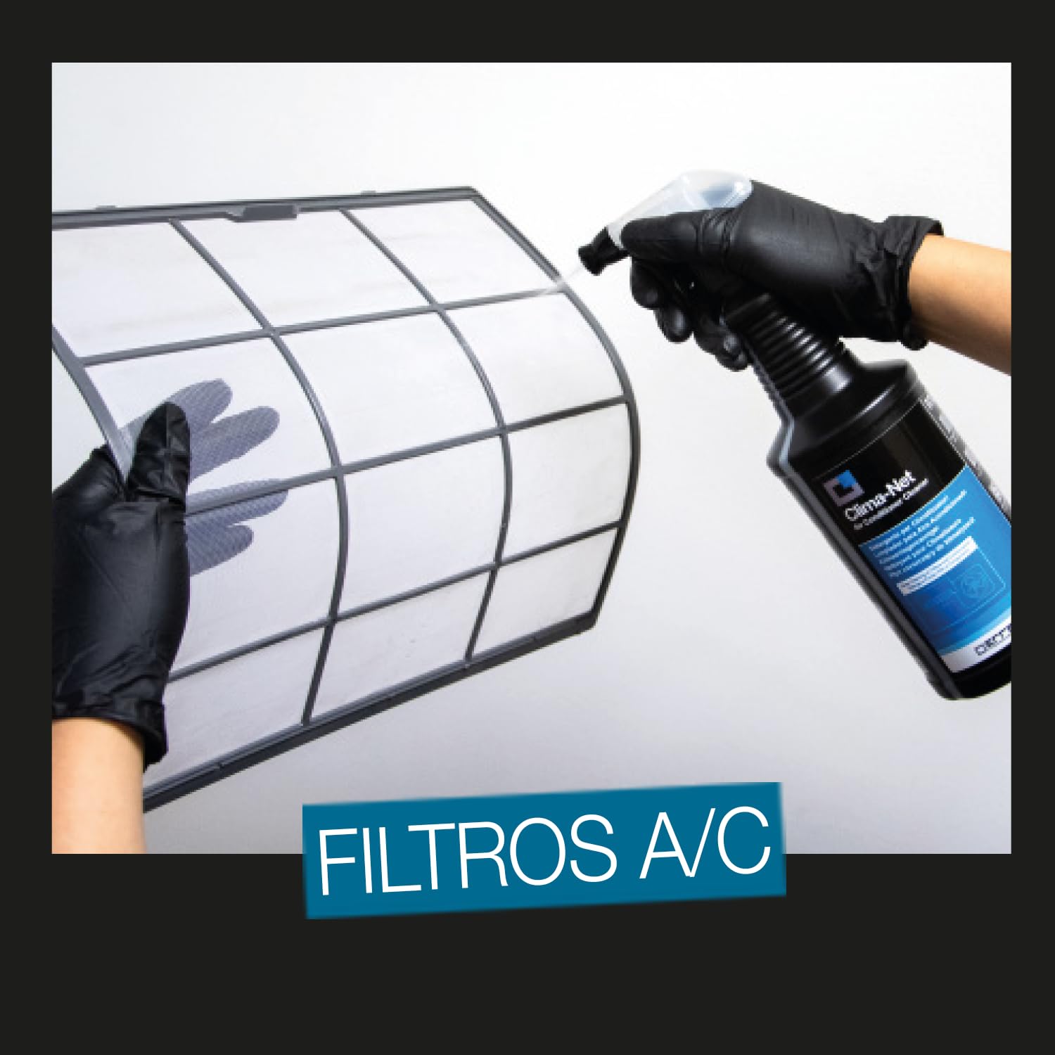 Errecom Clima-Net, Detergente para Aires Acondicionados, Filtros, Baterías Aleteadas y Unidades Externas, 6 botes x 1 L