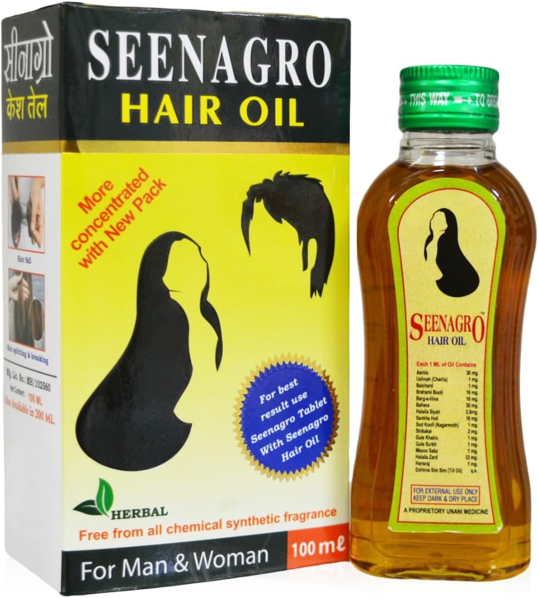 Herbal Hair Growth Oil | Repairs Hair Roots | Controls Dandruff and Hair Fall | Pure, Organic & Natural Oil Suitable for All Hair Types for Women and Men 100ml.