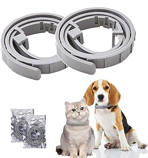 Zecken-Flohband Katze, Flohhalsband für Katzen, 2 Stück gegen Larven und Eier, 10 Monate lang wirksamer Schutz, Schutz vor Hautallergien, weich und bequem, verstellbar, wasserdicht product image