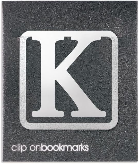 Clip-on Letter Bookmarks - Letter K