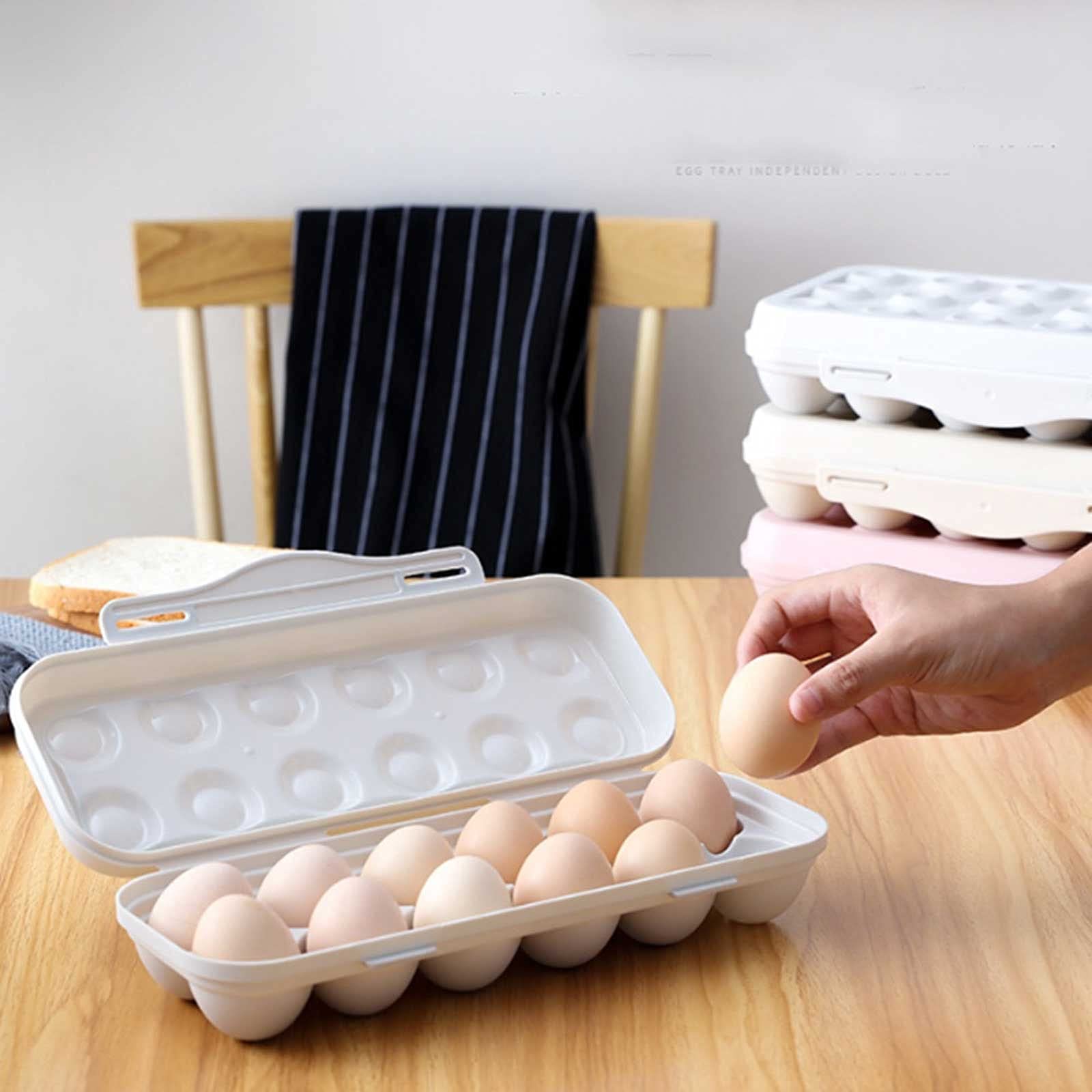 Schwimmende Wandregale Eierablage Halter Aufbewahrungsbox Rack für Kühlschrank Container 12 18 Grid Home Organisation Küche