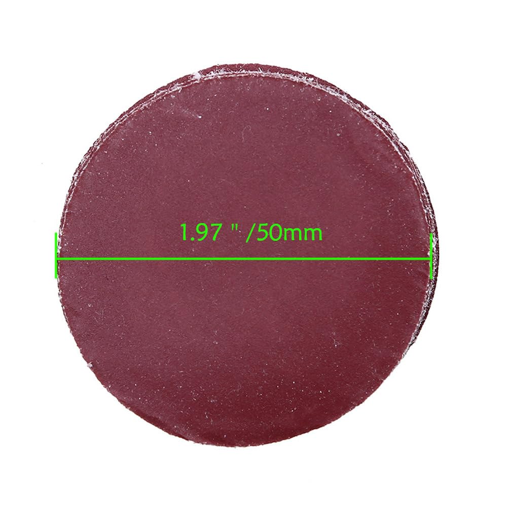 100 Pezzi 50/75 mm Dischi abrasivi Carta vetrata abrasiva Rotonda Grana 800-3000 Nastro abrasivo Carta lucidante tampone smerigliatrice angolare Accessori, 2 Pollici, 10
